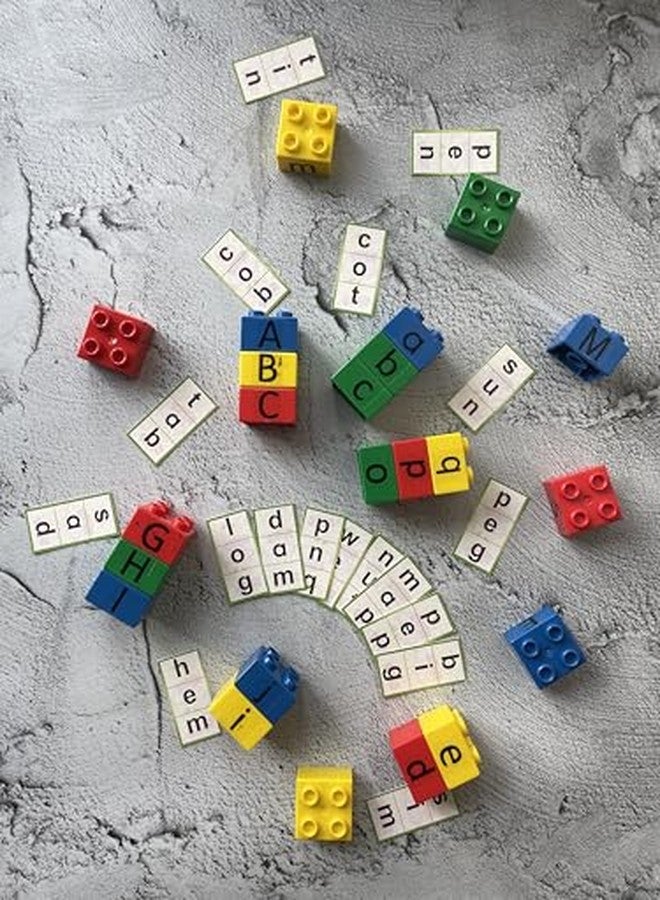 Boredom Busters Educational Word Building Blocks Set, DIY Learning Toys for Kids, Age 3+ Years, Busy Bags - Image 1